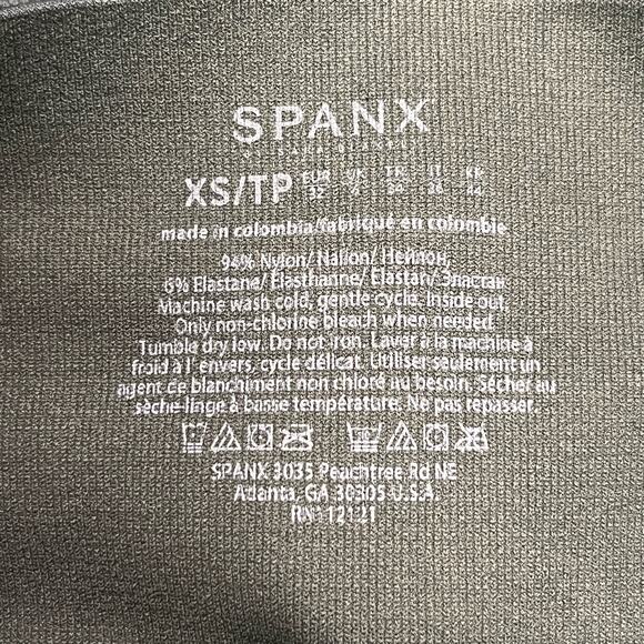 Spanx Look at Me Now Seamless Legging XS Green Camo High Waisted Shaping Pull On - Picture 6 of 9
